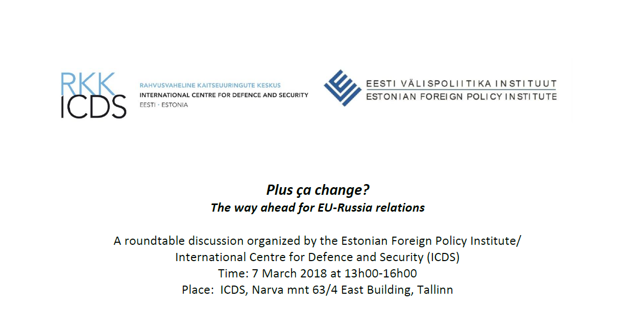 Image for Seminar “Plus ça change? – The way ahead for EU-Russia relations”